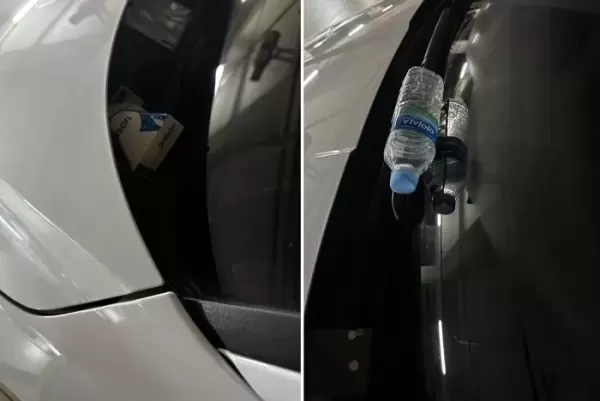 주차된 차에 쓰레기 테러한 이웃... 신고했더니 만날 때마다 시비 거네요