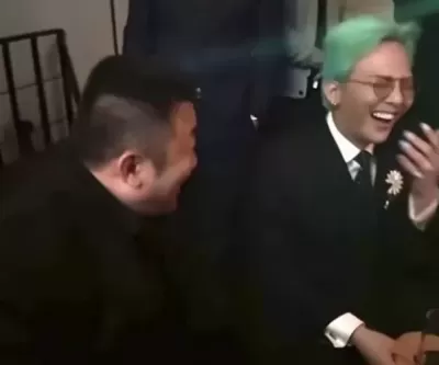 주얼리 행사에서 포착된 지드래곤, 마동석과 꽁냥꽁냥하다가 빵 터진 사연