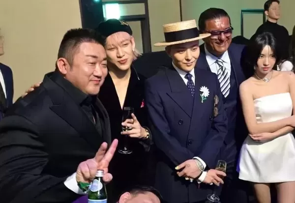 주얼리 행사에서 포착된 지드래곤, 마동석과 꽁냥꽁냥하다가 빵 터진 사연