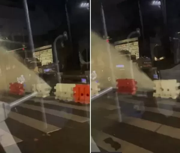 출근길 버스 탔는데 물폭탄 쏟아졌어요... 수원서 발생한 한겨울 뜬금 물난리 영상