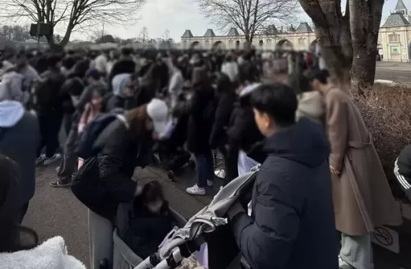 개학 전 추억 만들어주려 고생할 거 알면서도 아이 손 잡고 온 부모들... 에버랜드 현상황