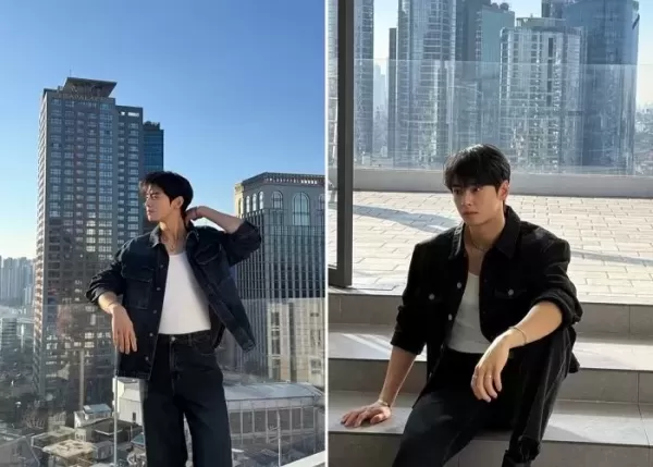 아이유♥차은우, 설레는 조합... 화보 찍으랬더니 청춘멜로 케미 보여줘
