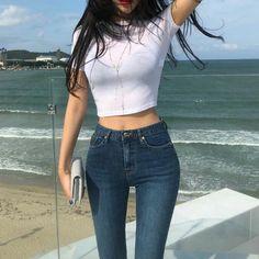 슬랜더 누나들의 청바지 핏~~