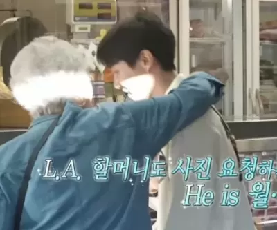미국 할머니가 사인에 사진 요청까지... LA 시장 갔다가 월클 입증한 제이홉
