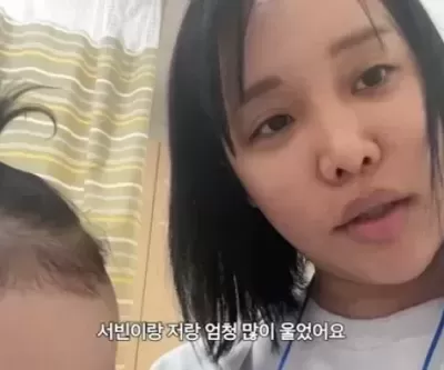 6개월 딸과 응급실 향한 유튜버 랄랄, 결국 눈물 쏟았다... 피를 뽑는데 오열할 뻔했다