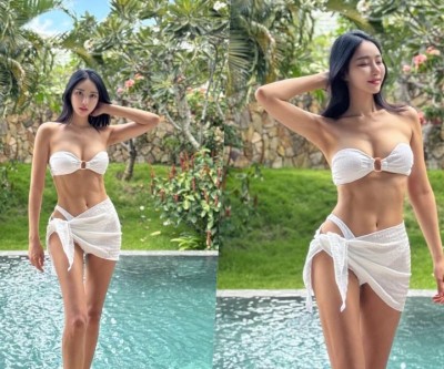 레이싱모델 최예록, 육감적 볼륨감 다 못 담은 비키니 흘러내릴까 아찔
