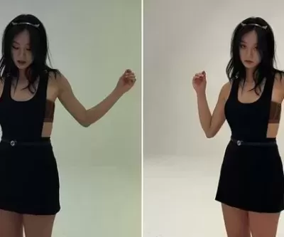 혜리, 옆구리살 드러낸 초미니 멜빵 스커트...힙하고 러블리해