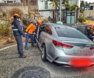 [속보] 울산서 택시가 담벼락 들이받아 70대 운전자 등 3명 사망