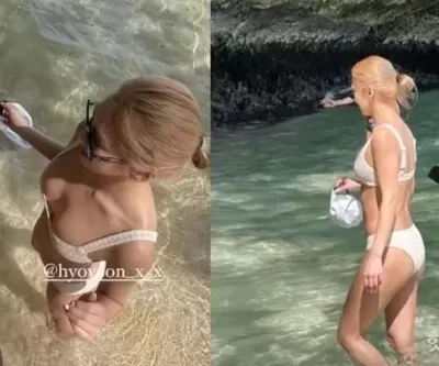 해외로 떠난 소녀시대 효연, 역대급 아찔 비키니 포착