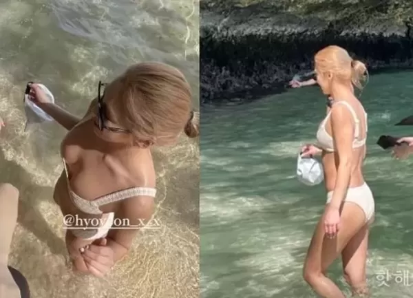 해외로 떠난 소녀시대 효연, 역대급 아찔 비키니 포착