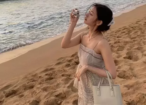하와이 여행 가 드레스룩으로 레전드 경신한 163cm 44kg 여배우
