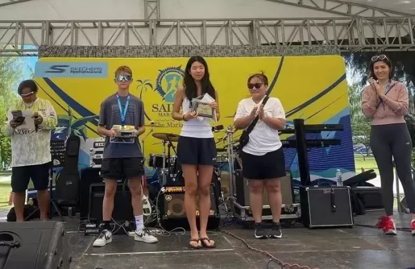 하음이 여자 전체 2위, 하율이 남자 에이지 1위... 션, 딸 ㆍ아들과 사이판 마라톤 도전