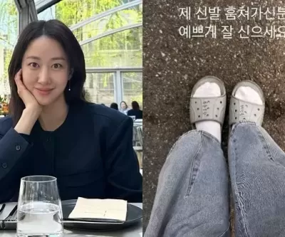 전혜빈, 신발 도둑질 당했다... 인스타로 범인 공개 저격
