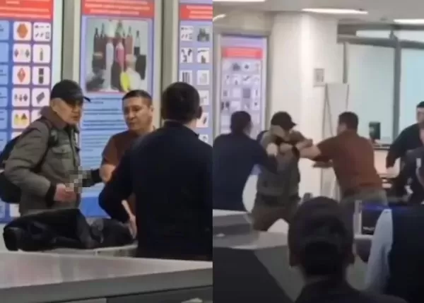 나를 잡고 여자는 풀어줘라... 흉기 든 공항 인질범 맨손으로 단숨에 제압한 50대 남성