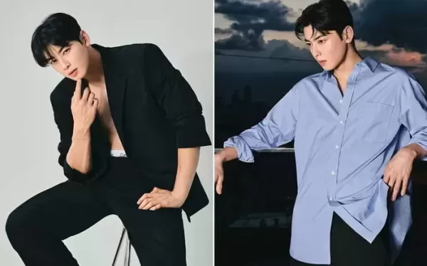차은우, 캘빈클라인 속옷 화보로 파격 노출... 복근 시원하게 공개했다